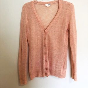 Maison Jules - Peach Button Cardigan (S)